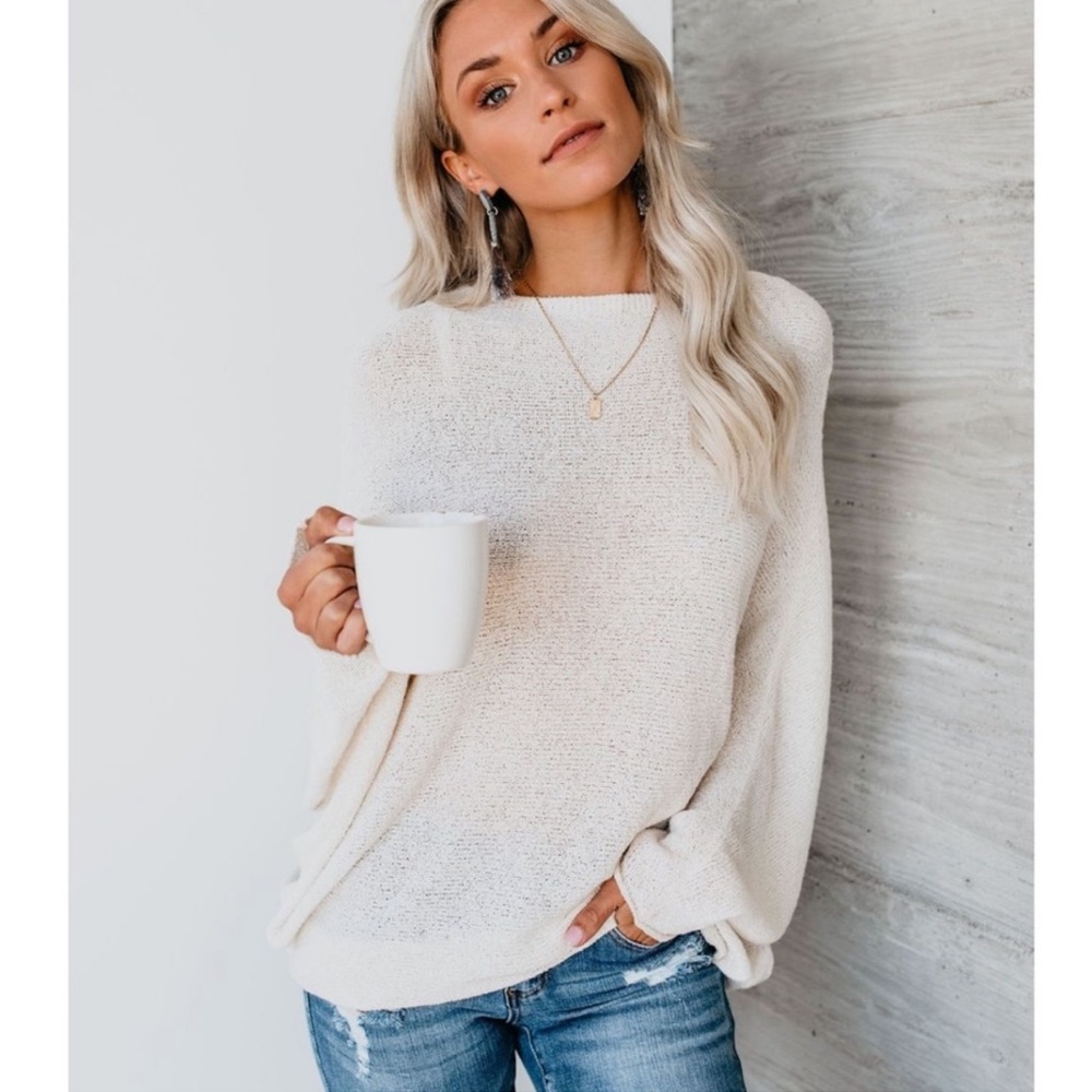 Best Seller New Vici Chillaxin Wishlist dolman sleeve sweater Top